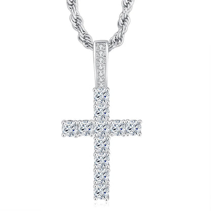 Cross Pendant Necklace on white background