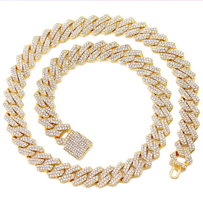 14MM Iced Cuban Link Chain Necklace – Hip Hop CZ Diamond Chain