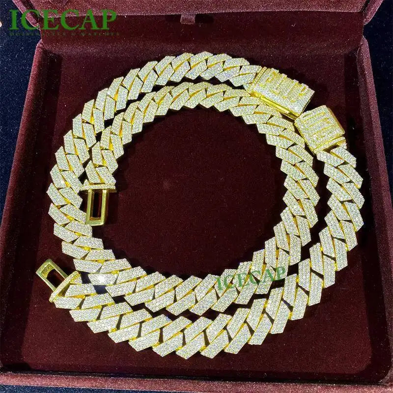 Moissanite Iced Out Cuban Link Chain and Bracelet – VVS Shine