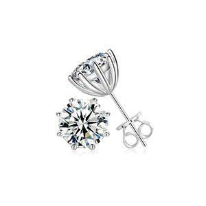 VVS Moissanite 0.5-12ct 8 Prong Stud Earrings – Luxury Sparkle
