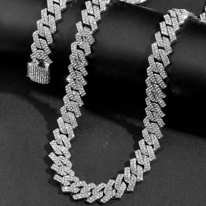 14MM Iced Cuban Link Chain Necklace – Hip Hop CZ Diamond Chain