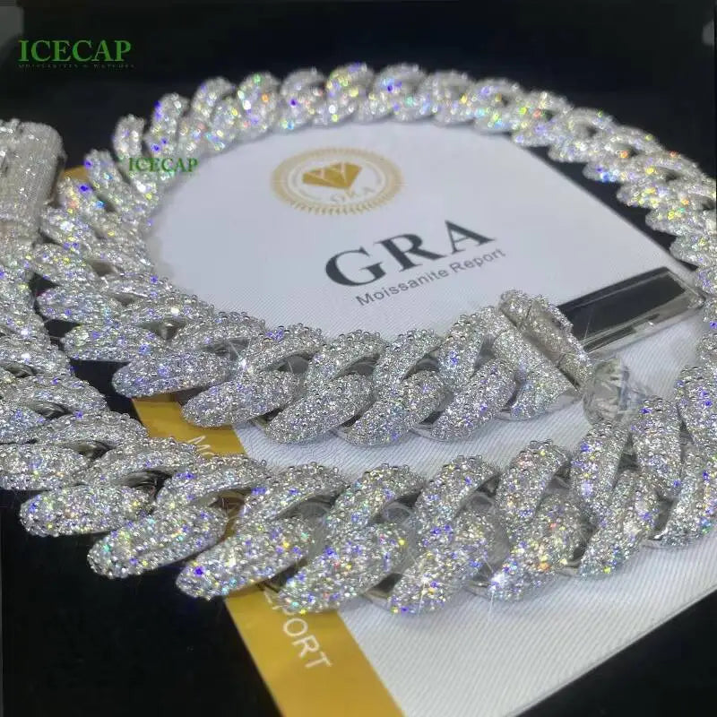 Moissanite Iced Out Cuban Link Chain and Bracelet – VVS Shine