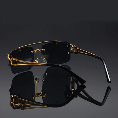 Golden Fashion Tiger Sunglasses black view
